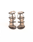 Valentino Leather Rockstud Heeled Sandals Size 39.5