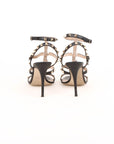 Valentino Leather Rockstud Heeled Sandals Size 39.5
