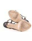 Valentino Leather Rockstud Heeled Sandals Size 39.5