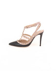Valentino Leather Rockstud Caged Heels Size 39.5