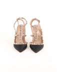 Valentino Leather Rockstud Caged Heels Size 39.5