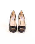 Jimmy Choo Leather Peeptoe Platform Pumps Size 40