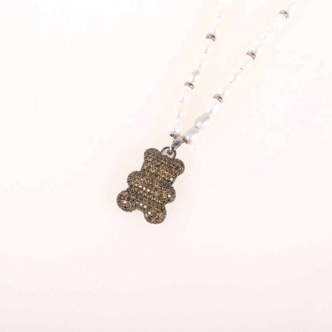 APM Monaco Yummy Bear Freshwater Pearl Necklace
