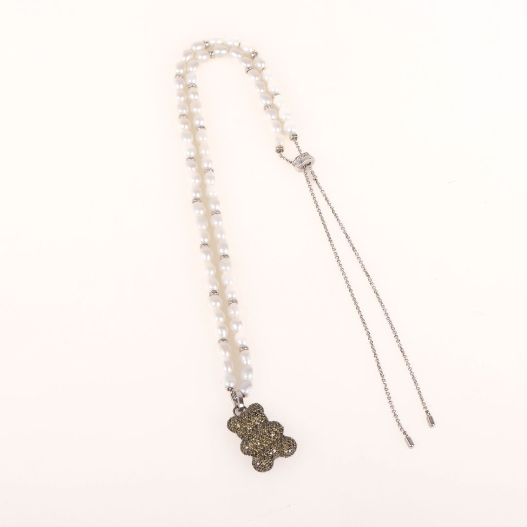 APM Monaco Yummy Bear Freshwater Pearl Necklace
