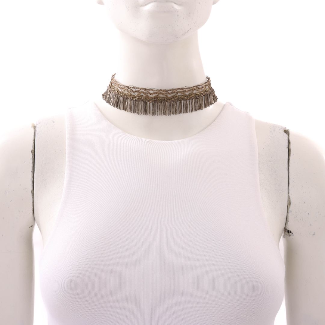 Marie Laure Chamorel Fine Fringed Choker