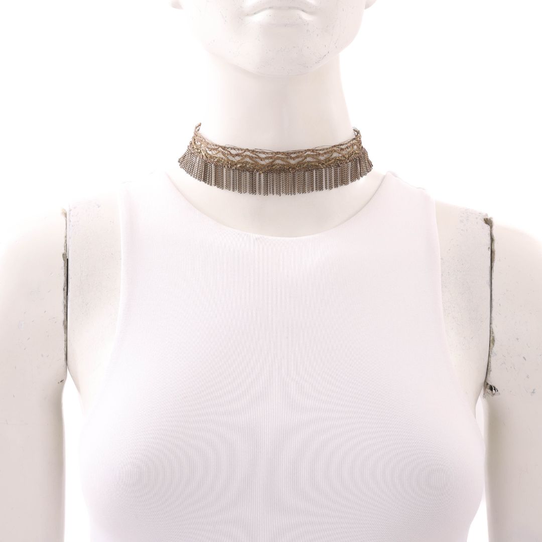 Marie Laure Chamorel Fine Fringed Choker