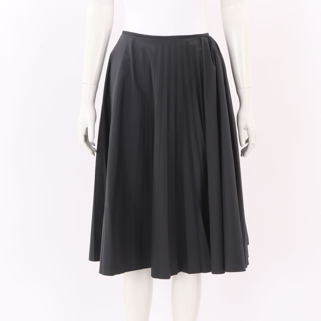Dries Van Noten Pleated Cotton Skirt Size 42 | AU 14