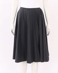 Dries Van Noten Pleated Cotton Skirt Size 42 | AU 14