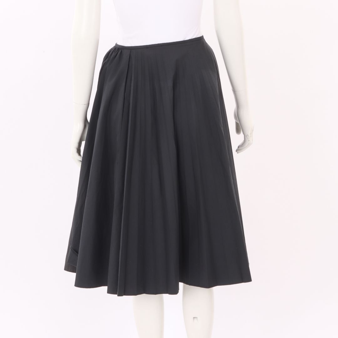 Dries Van Noten Pleated Cotton Skirt Size 42 | AU 14