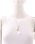 Agmes Baroque Coral Pendant Necklace