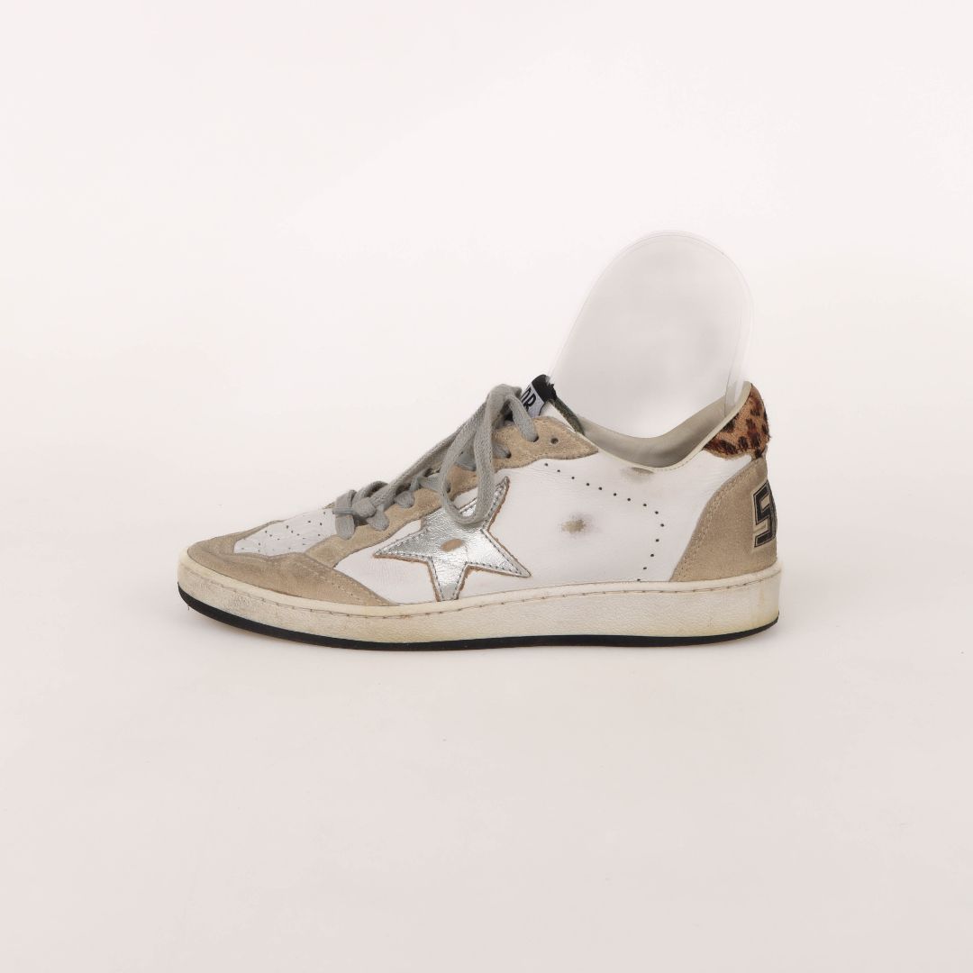 Golden Goose Leather 'Ballstar' Sneakers Size 36