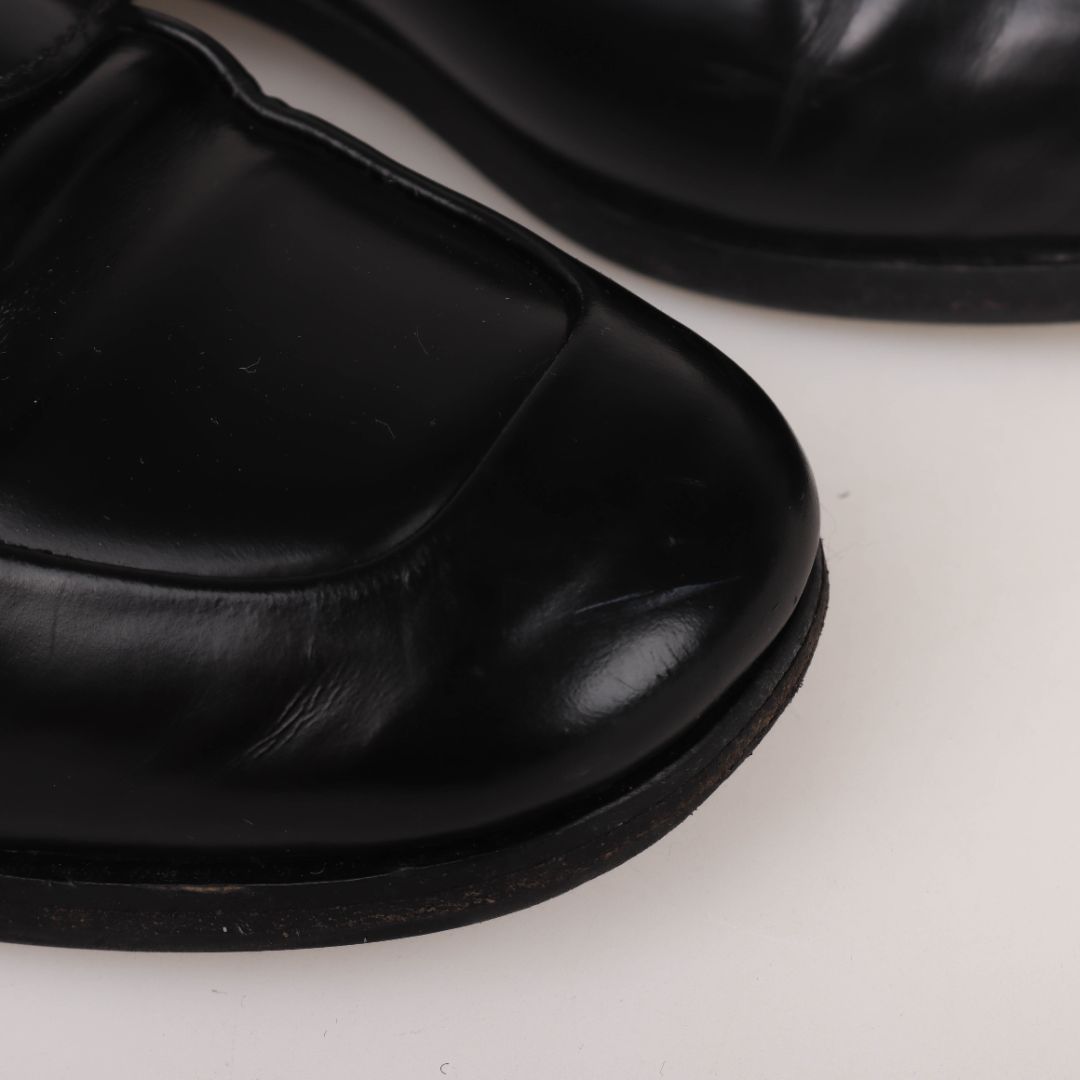 Prada Triangle Logo Leather Loafers Size 36
