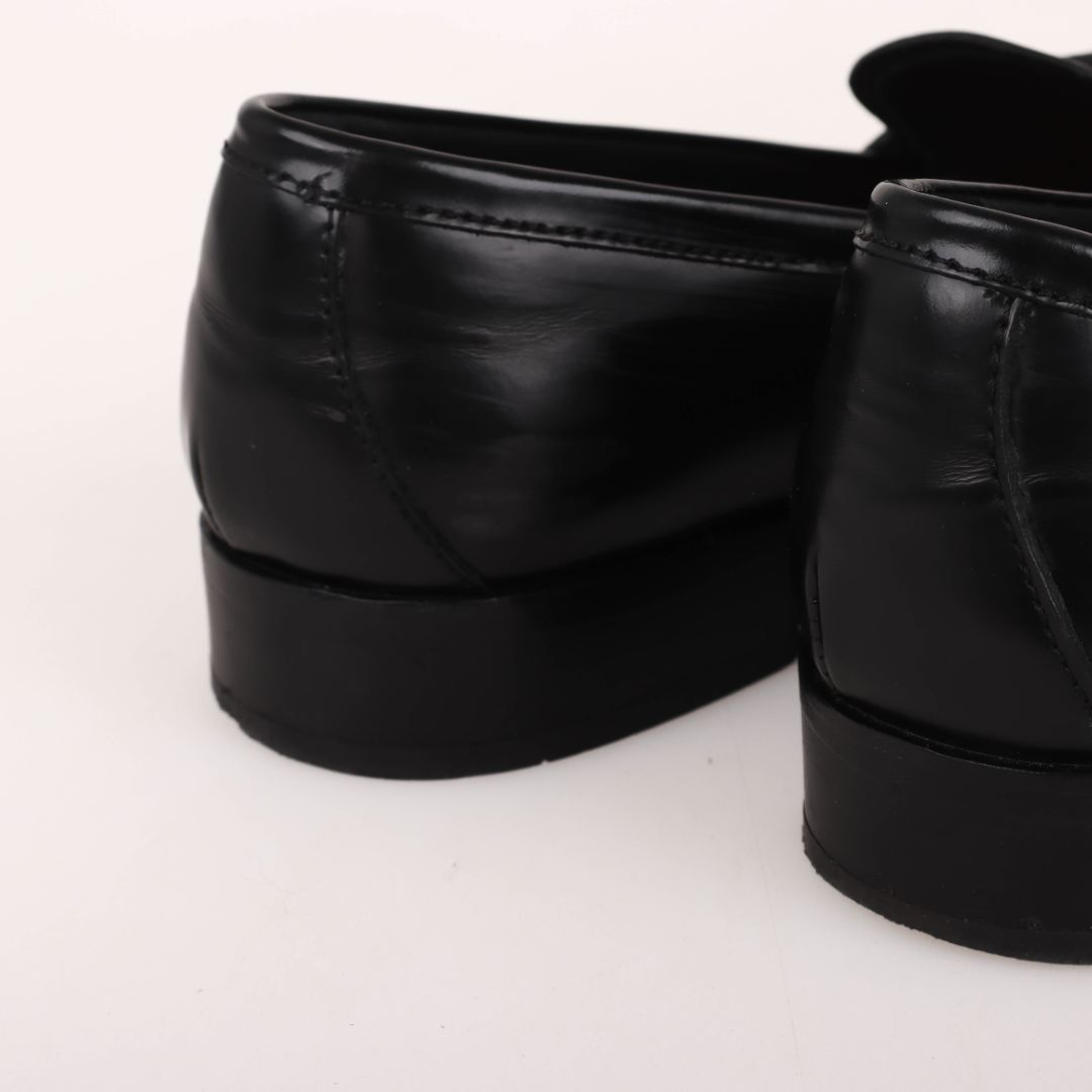 Prada Triangle Logo Leather Loafers Size 36