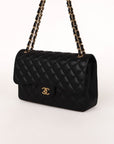 Chanel Lambskin Double Flap Bag Size Jumbo