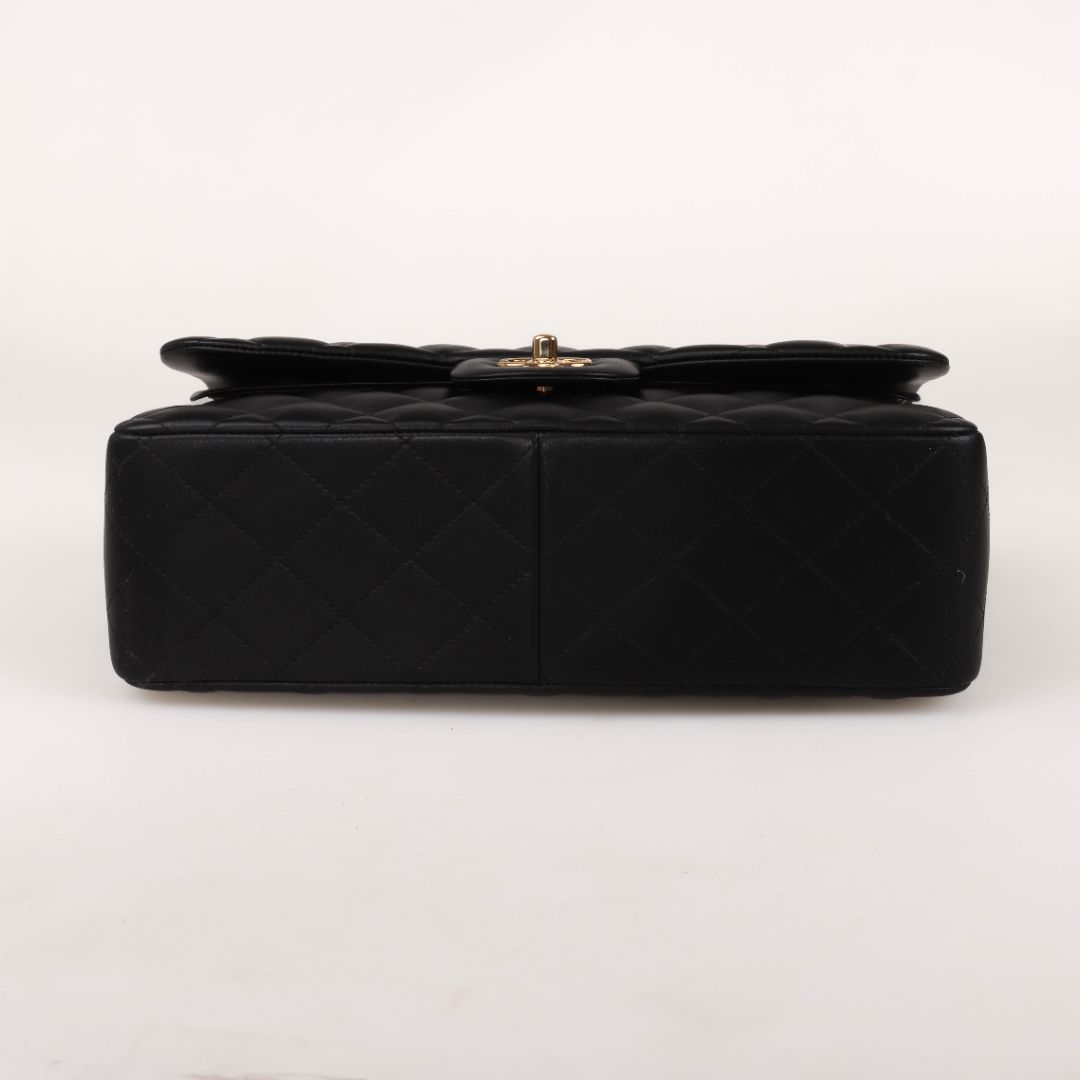 Chanel Lambskin Double Flap Bag Size Jumbo