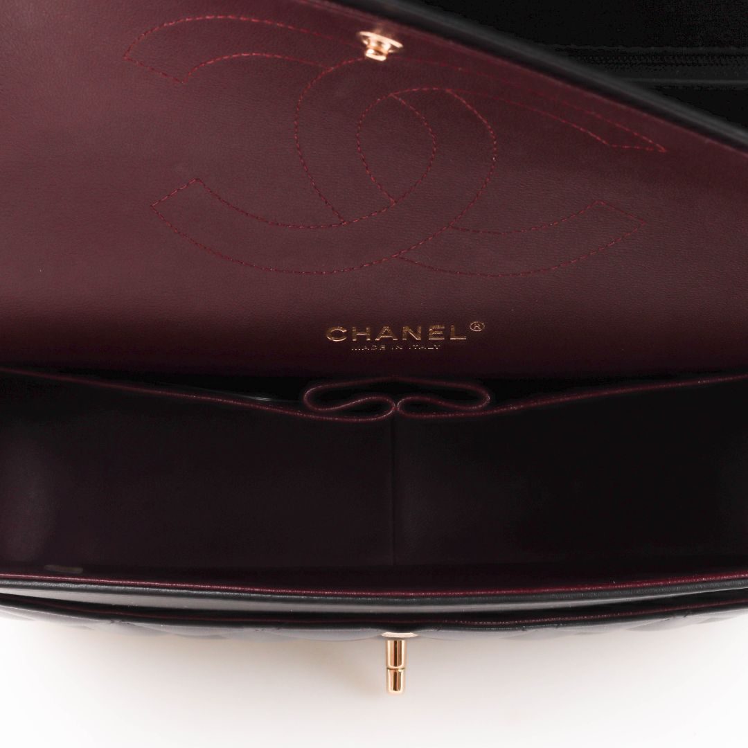 Chanel Lambskin Double Flap Bag Size Jumbo