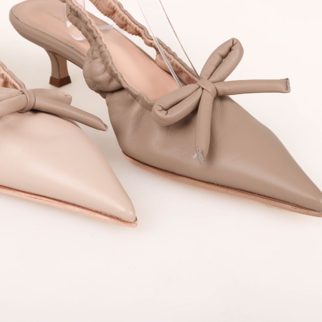 Scanlan Theodore Leather Pointed Slingbacks Size 37