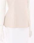 Scanlan Theodore Crepe Knit Peplum Top Size Medium