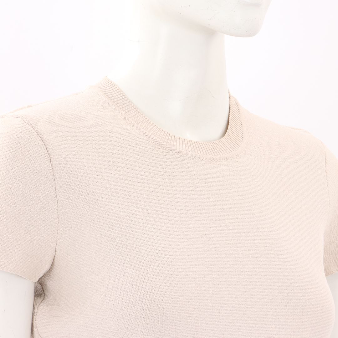 Scanlan Theodore Crepe Knit Peplum Top Size Medium
