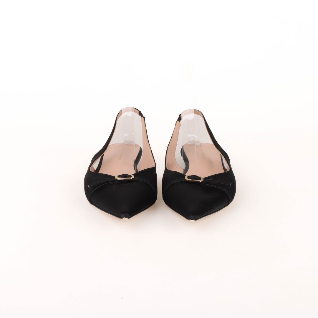 Scanlan Theodore Satin Pointed Slingbacks Size 37
