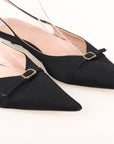 Scanlan Theodore Satin Pointed Slingbacks Size 37