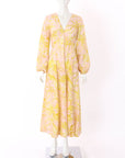 Zimmermann Golden Tropical Silk Dress Size 1