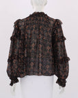 Ulla Johnson Printed Sheer Top Size US 8 | AU 12