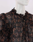 Ulla Johnson Printed Sheer Top Size US 8 | AU 12