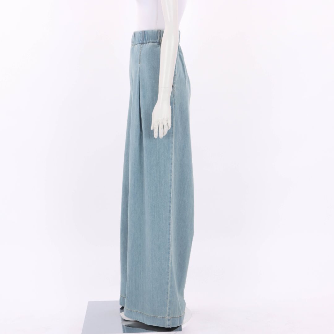 Dries Van Noten Denim Wide Leg Pants Size Large