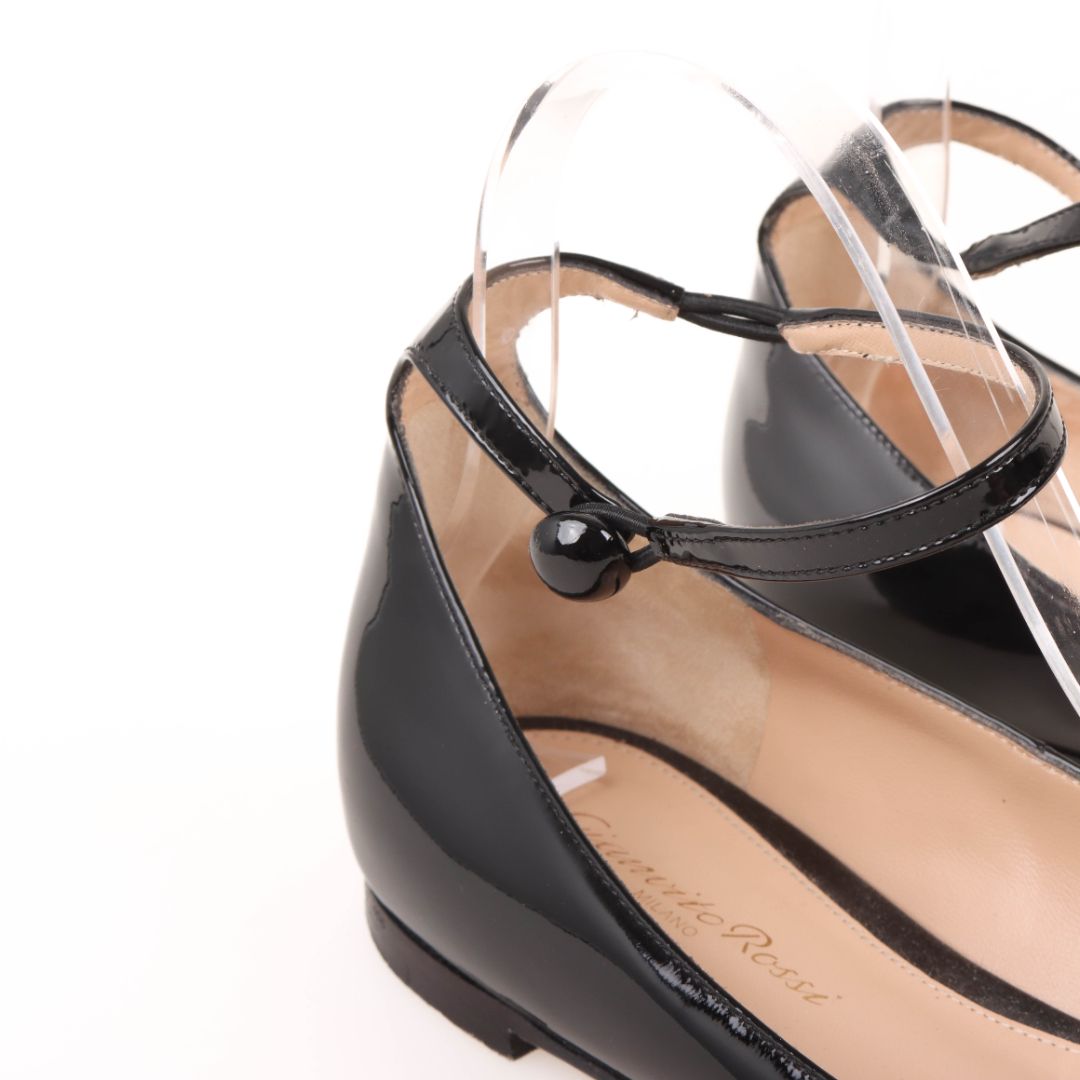 Gianvito Rossi Patent Leather Ballet Flats 38
