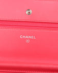 Chanel Patent Quilted Leather Wallet On Chain