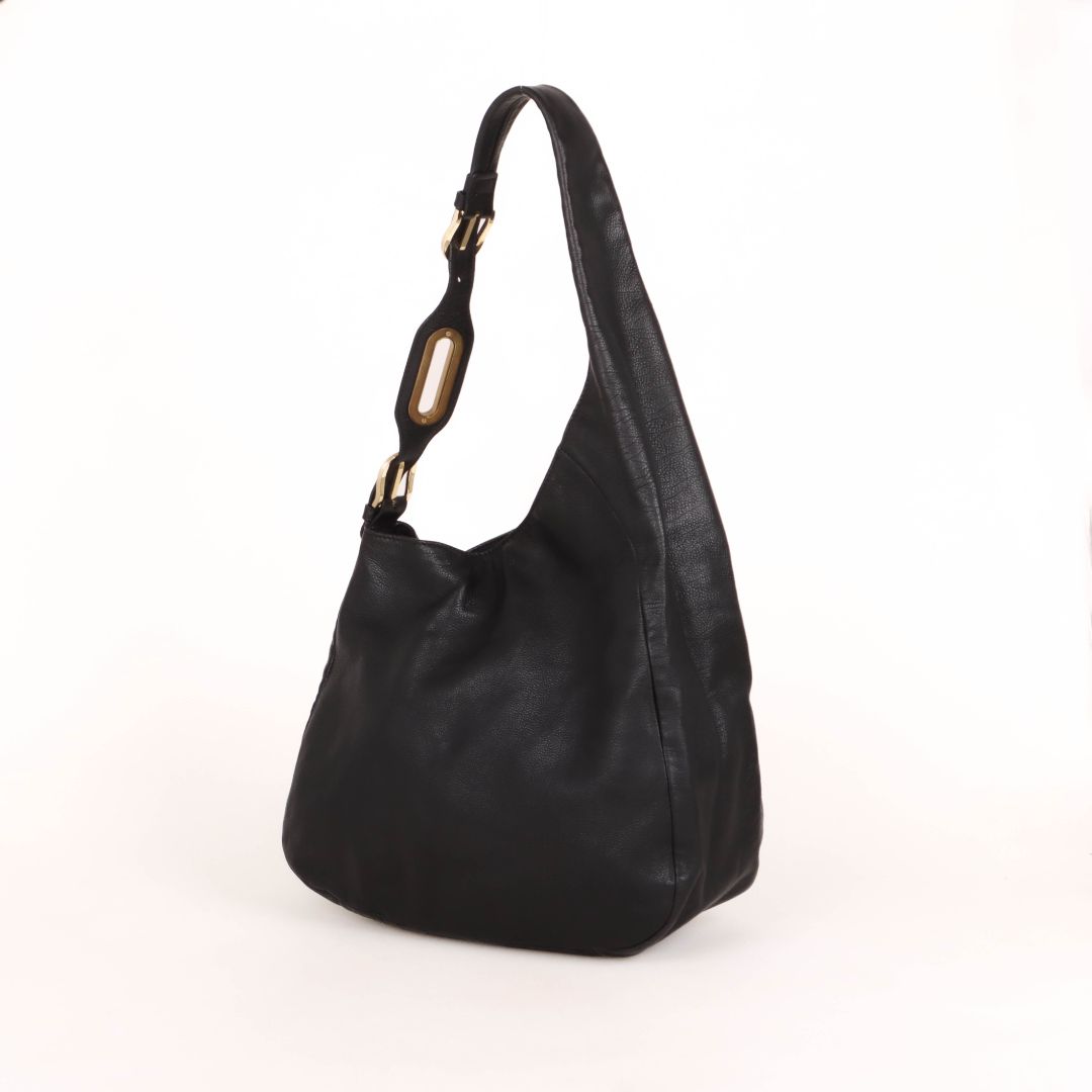 Jimmy Choo Leather Hobo Shoulder Bag