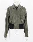 Marni Leather Bomber Jacket Size IT 42 | AU 10