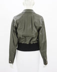 Marni Leather Bomber Jacket Size IT 42 | AU 10