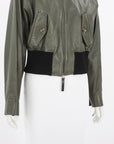 Marni Leather Bomber Jacket Size IT 42 | AU 10