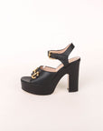 Gucci Leather Platform Heels Size 40