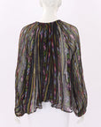 Mes Demoiselles Sheer Striped Top Size O/S