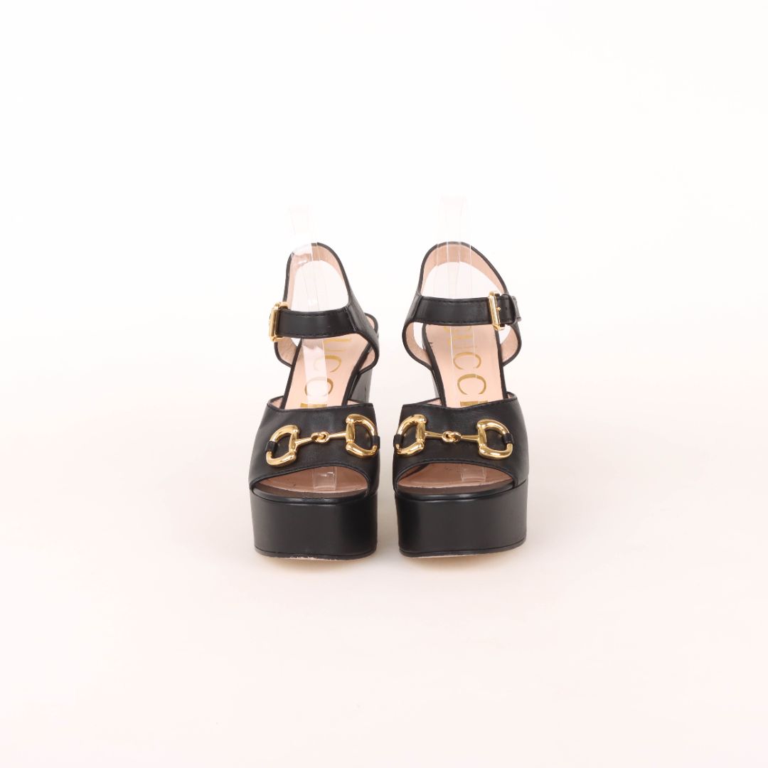 Gucci Leather Platform Heels Size 40