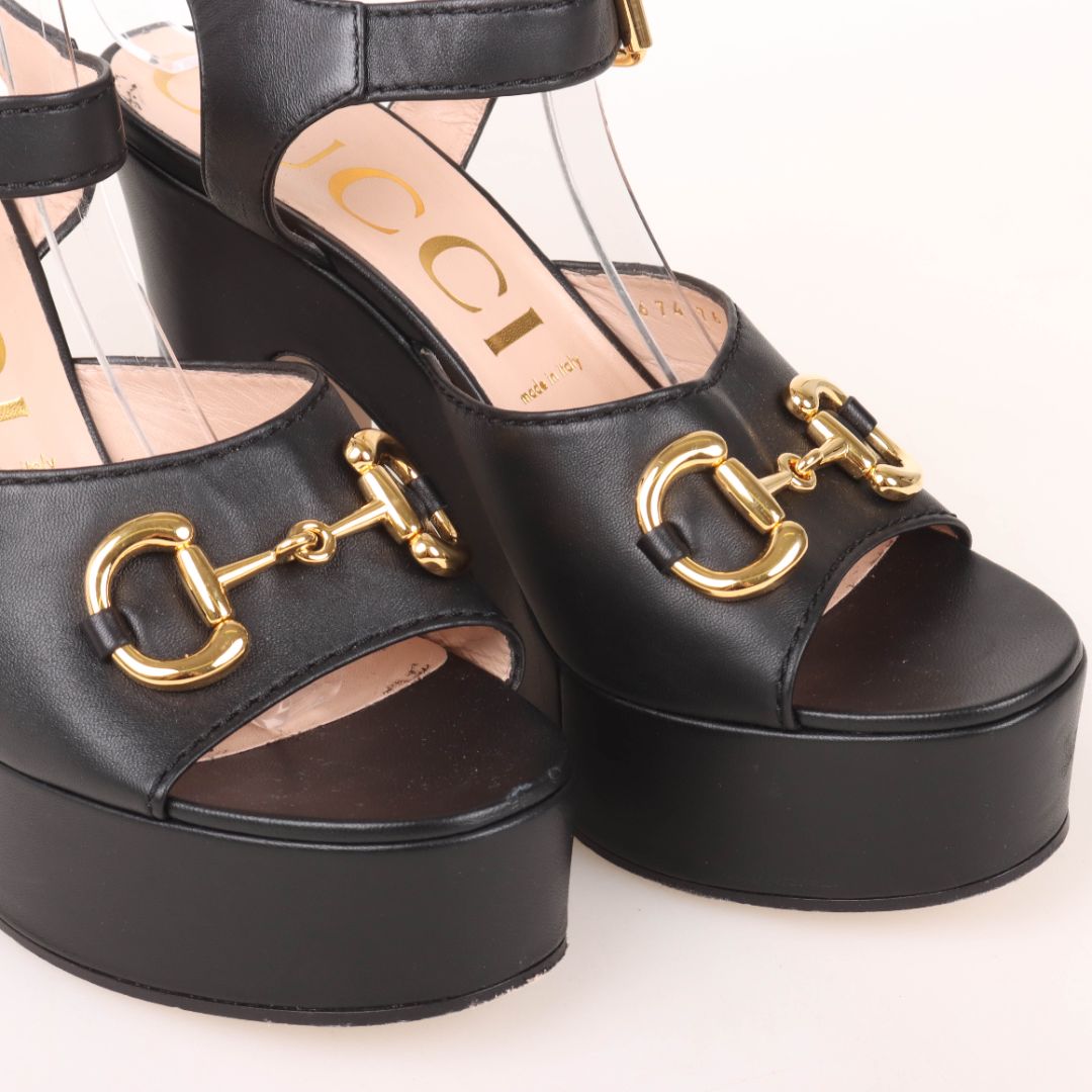 Gucci Leather Platform Heels Size 40