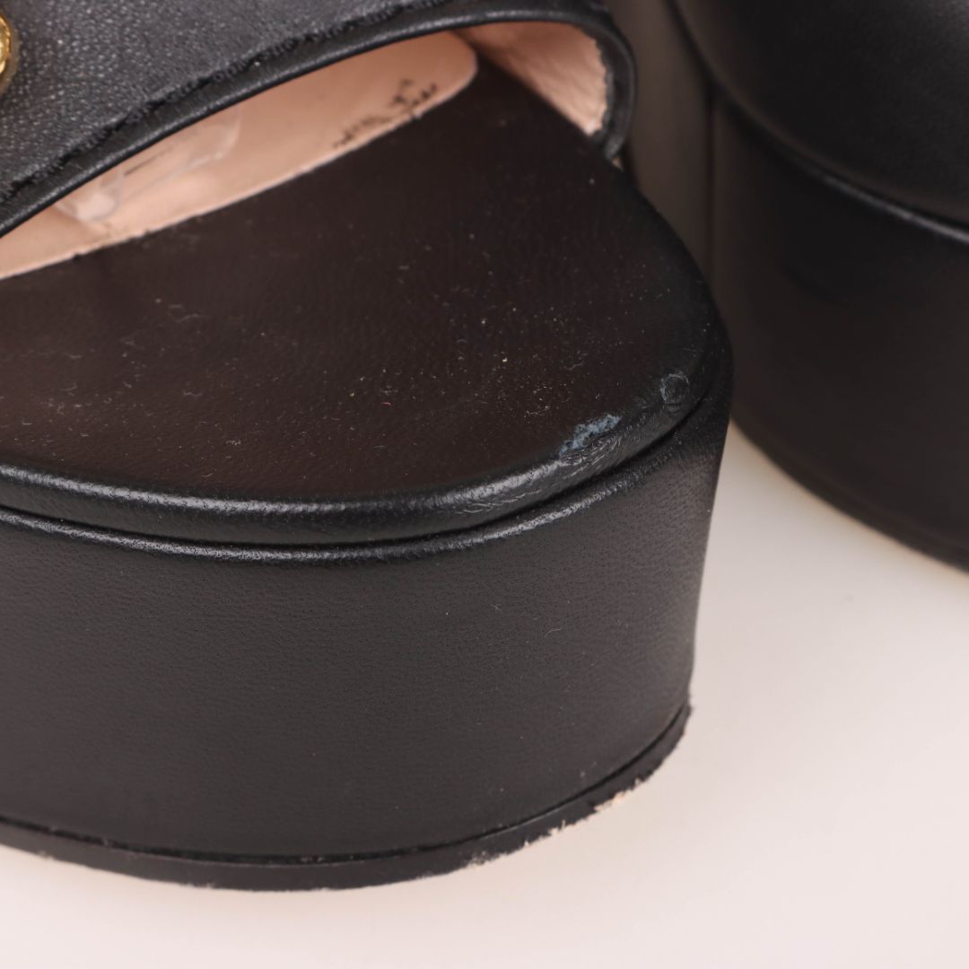 Gucci Leather Platform Heels Size 40