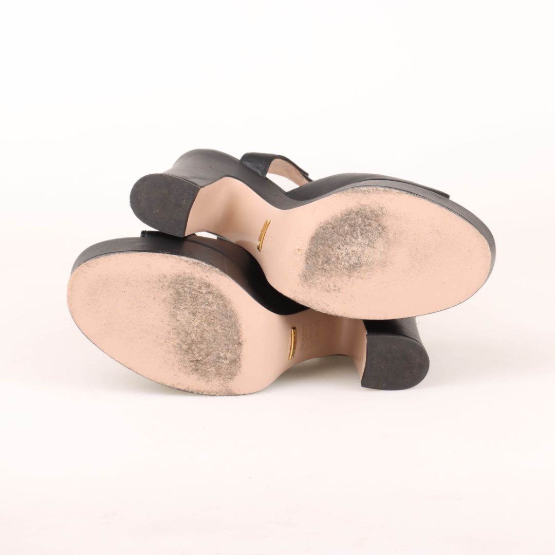 Gucci Leather Platform Heels Size 40