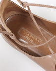 Aquazzura 'Christy' Leather Lace Up Ballet Flats Size 38.5