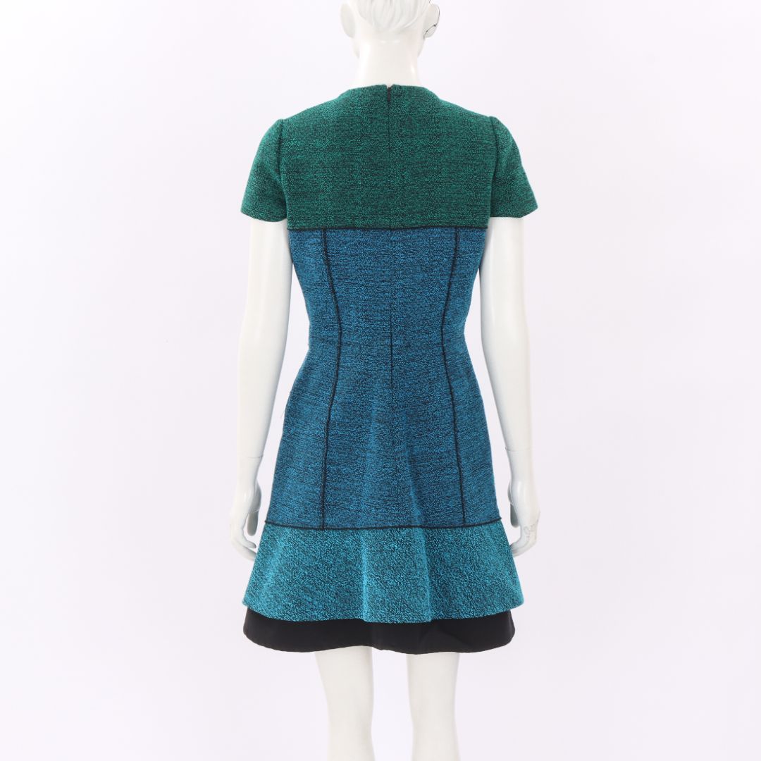 Proenza Schouler Leather Trim Mini Dress US 4 | AU 8