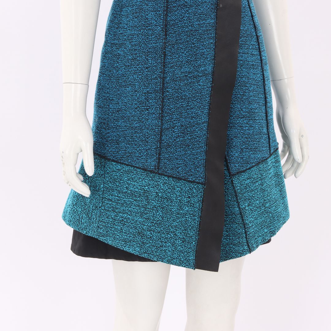 Proenza Schouler Leather Trim Mini Dress US 4 | AU 8