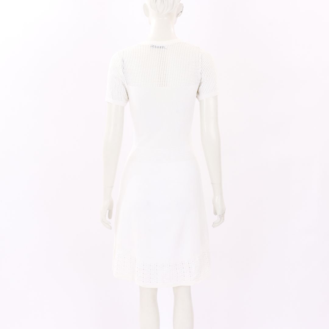 Sandro Rib Knit Lace Detail Mini Dress Size 1