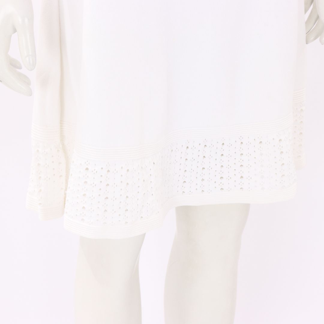 Sandro Rib Knit Lace Detail Mini Dress Size 1