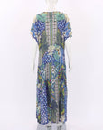 Johnny Was Silk Midi Dress Size O/S