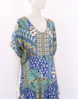 Johnny Was Silk Midi Dress Size O/S