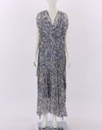 Lee Mathews Silk Print Dress Size 0