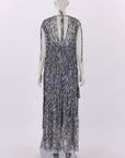 Lee Mathews Silk Print Dress Size 0